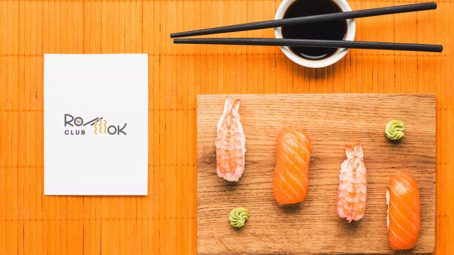 Создание логотипа суши-бара «Roll Wok Club» в Еманжелинске