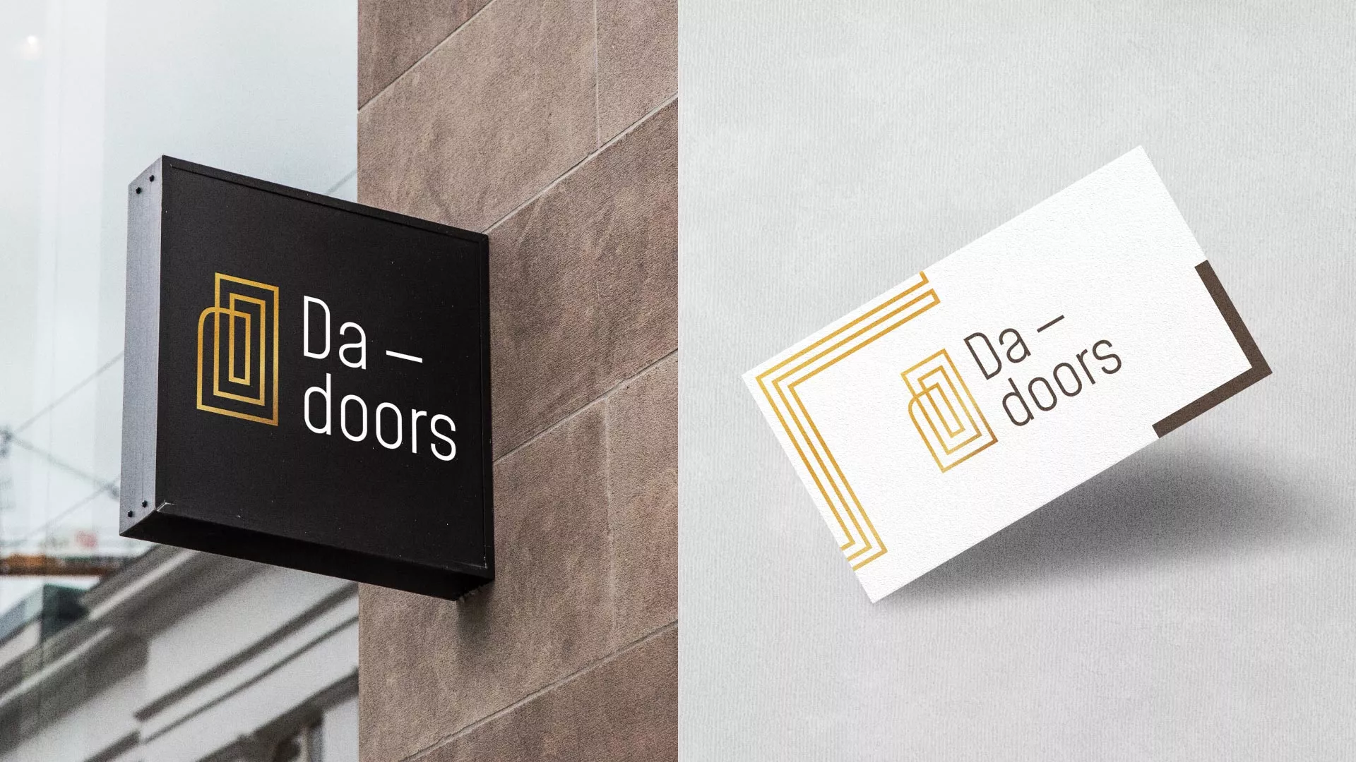 Разработка логотипа для компании «DA-DOORS» в Еманжелинске
